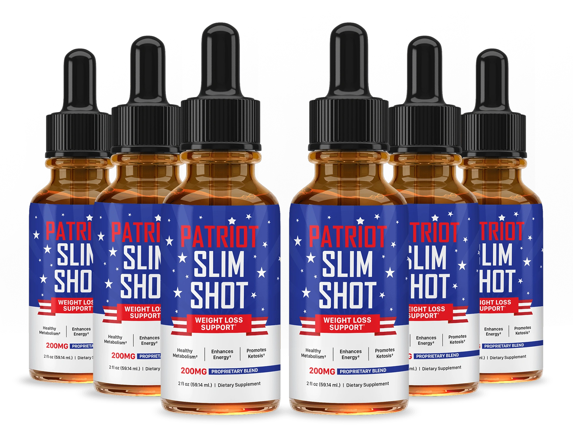 Patriot Slim Shot 6 bottle